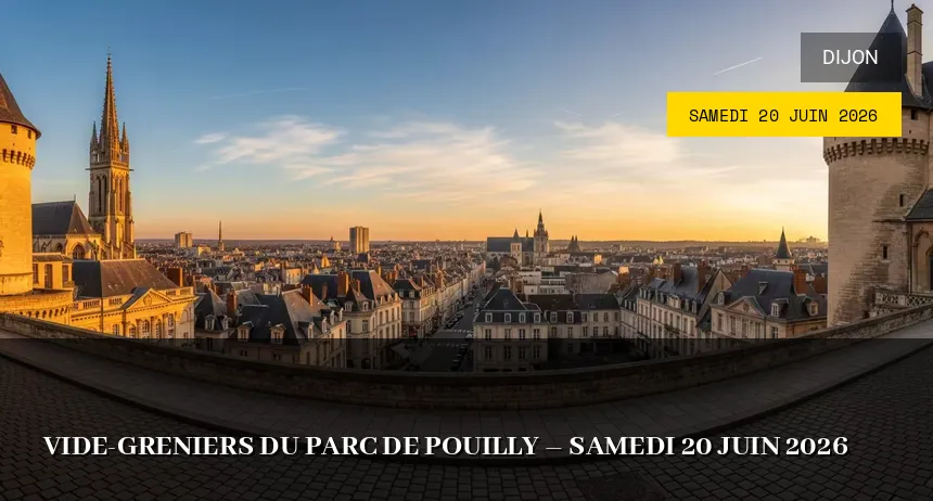 Affiche de l'événement : Vide-greniers du Parc de Pouilly – Samedi 20 Juin 2026