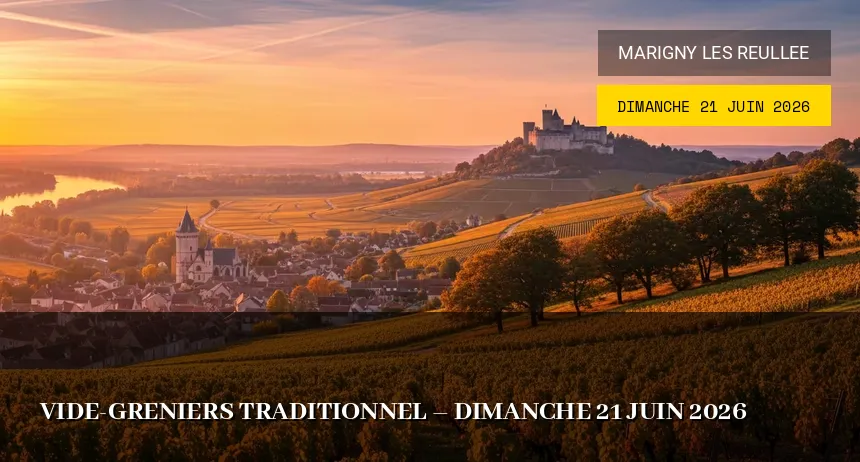 Affiche de l'événement : Vide-greniers traditionnel – Dimanche 21 Juin 2026