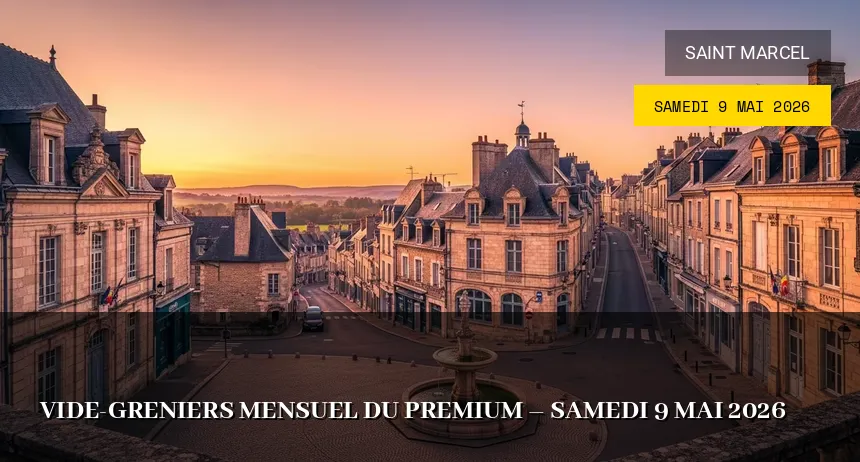 Affiche de l'événement : Vide-greniers mensuel du Premium – Samedi 9 Mai 2026