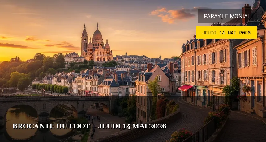 Affiche de l'événement : Brocante du foot – Jeudi 14 Mai 2026