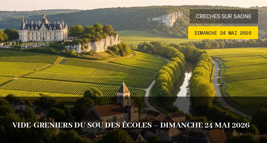 Affiche de l'événement : Vide-greniers du Sou des Écoles – Dimanche 24 Mai 2026