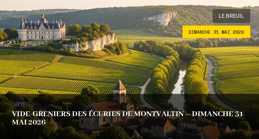 Affiche de l'événement : Vide-greniers des Écuries de Montvaltin – Dimanche 31 Mai 2026