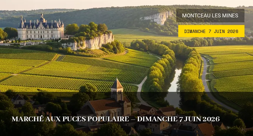 Affiche de l'événement : Marché aux puces populaire – Dimanche 7 Juin 2026