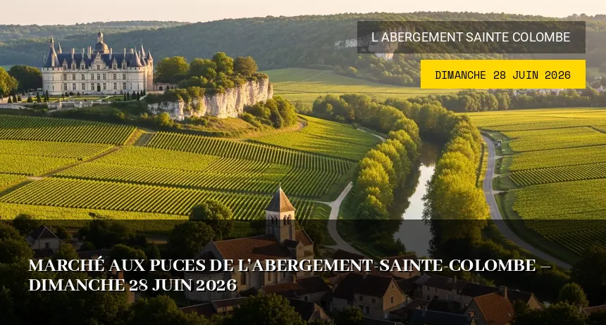 Affiche de l'événement : Marché aux puces de L&rsquo;Abergement-Sainte-Colombe – Dimanche 28 Juin 2026