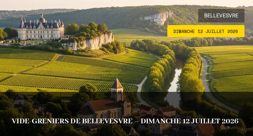 Affiche de l'événement : Vide-greniers de Bellevesvre – Dimanche 12 Juillet 2026