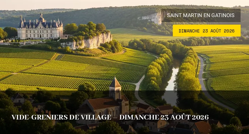 Affiche de l'événement : Vide-greniers de Village – Dimanche 23 Août 2026