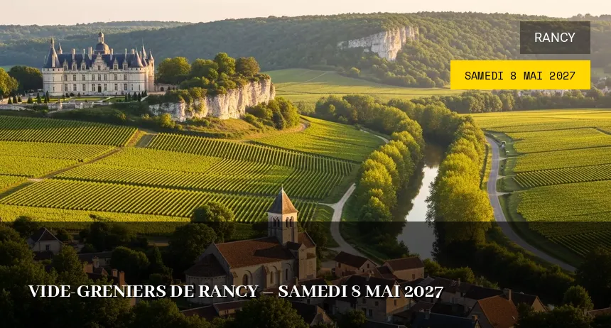 Affiche de l'événement : Vide-greniers de Rancy – Samedi 8 Mai 2027