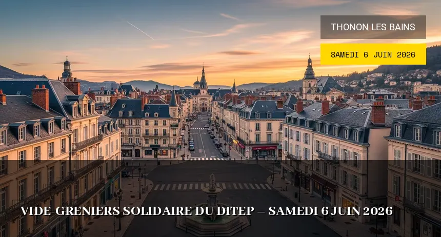 Affiche de l'événement : Vide-greniers solidaire du DITEP – Samedi 6 Juin 2026