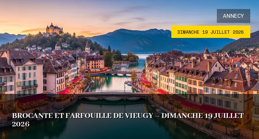 Affiche de l'événement : Brocante et farfouille de Vieugy – Dimanche 19 Juillet 2026