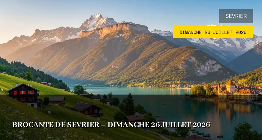 Affiche de l'événement : Brocante de Sevrier – Dimanche 26 Juillet 2026