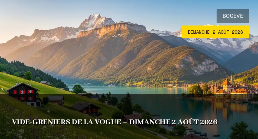 Affiche de l'événement : Vide-greniers de la Vogue – Dimanche 2 Août 2026