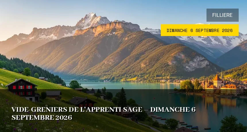 Affiche de l'événement : Vide-greniers de l&rsquo;Apprenti Sage – Dimanche 6 Septembre 2026