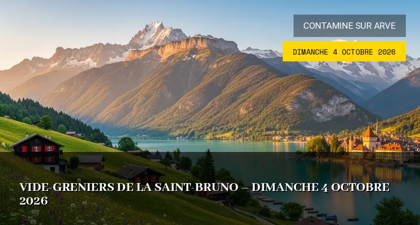Affiche de l'événement : Vide-greniers de la Saint-Bruno – Dimanche 4 Octobre 2026