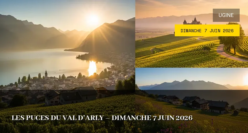 Affiche de l'événement : Les Puces du Val d&rsquo;Arly – Dimanche 7 Juin 2026