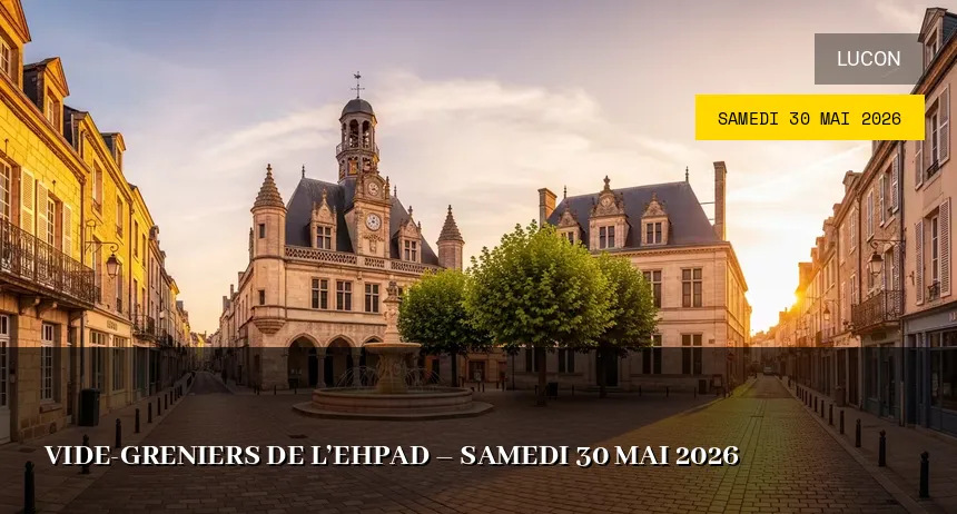 Affiche de l'événement : Vide-greniers de l&rsquo;EHPAD – Samedi 30 Mai 2026