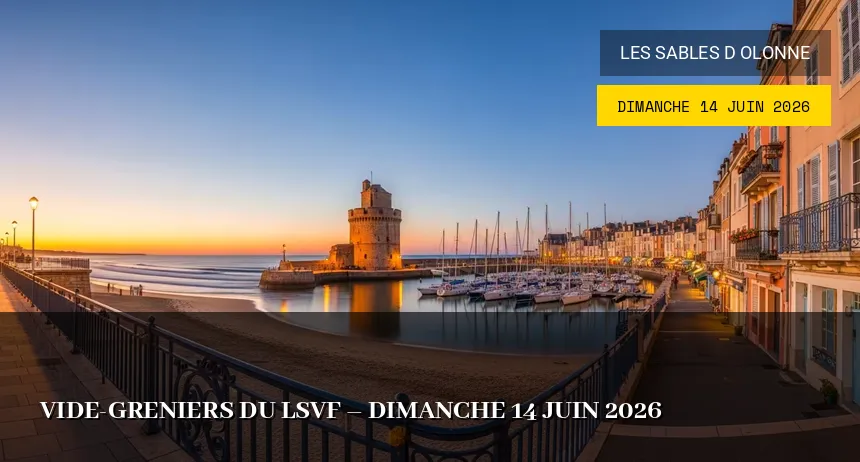 Affiche de l'événement : Vide-greniers du LSVF – Dimanche 14 Juin 2026