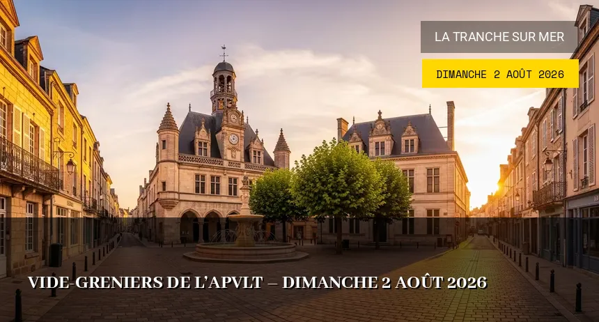 Affiche de l'événement : Vide-greniers de l&rsquo;APVLT – Dimanche 2 Août 2026