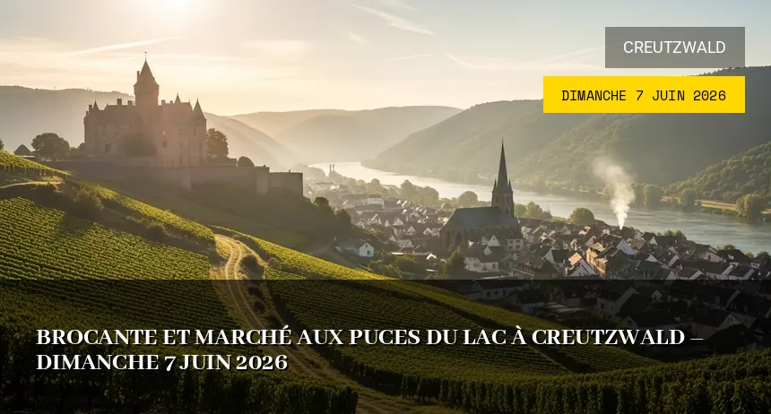 Affiche de l'événement : Brocante et Puces à Creutzwald – Dimanche 7 Juin 2026