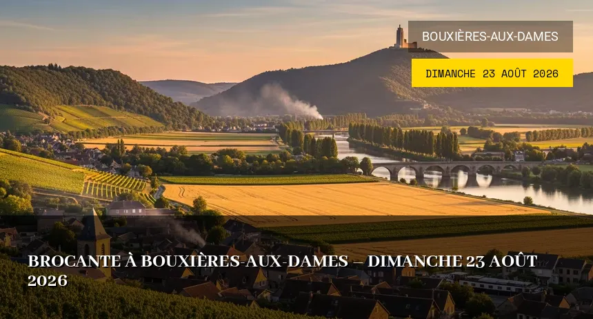 Affiche de l'événement : Brocante à Bouxières-aux-Dames – Dimanche 23 Août 2026