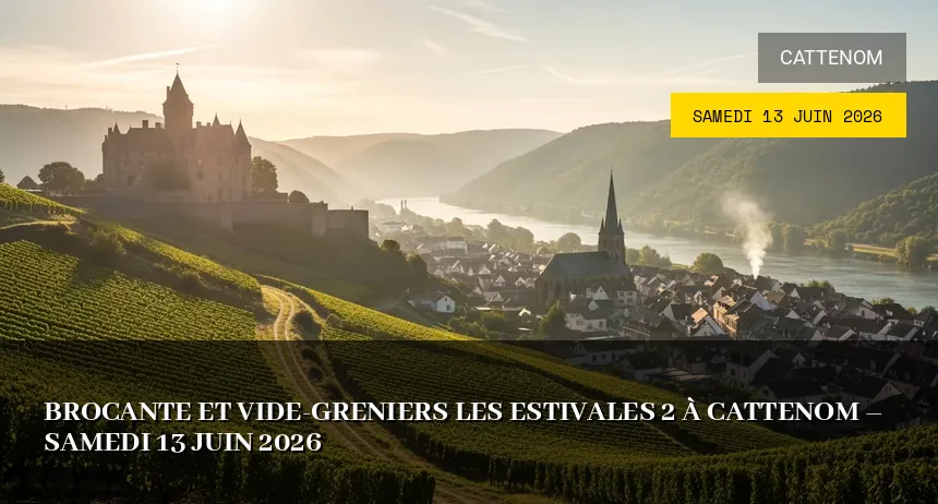 Affiche de l'événement : Brocante et Vide-greniers : Les Estivales à Cattenom – Samedi 13 Juin 2026