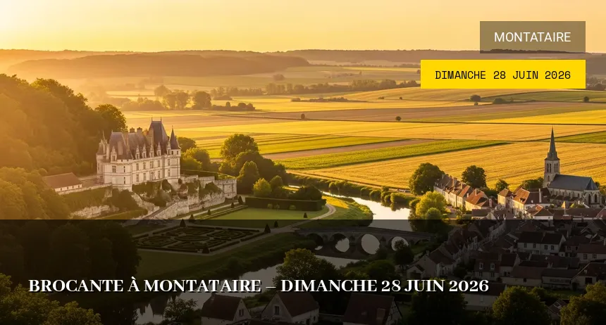 Affiche de l'événement : Brocante à Montataire – Dimanche 28 Juin 2026