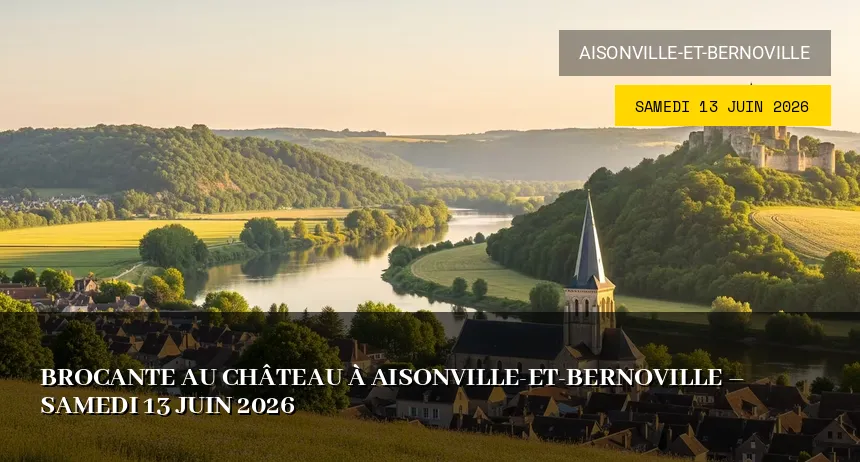 Affiche de l'événement : Brocante à Aisonville-Et-Bernoville – Samedi 13 Juin 2026