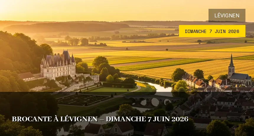 Affiche de l'événement : Brocante à Lévignen – Dimanche 7 Juin 2026