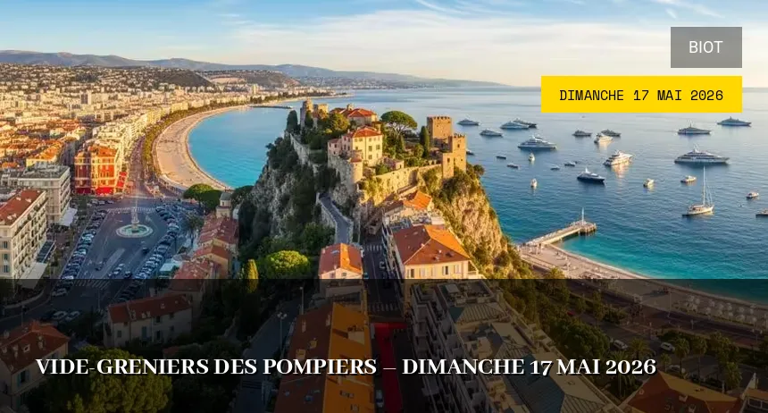 Affiche de l'événement : Vide-greniers des Pompiers – Dimanche 17 Mai 2026