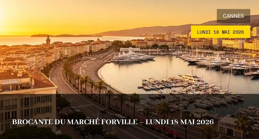 Affiche de l'événement : Brocante du Marché Forville – Lundi 18 Mai 2026