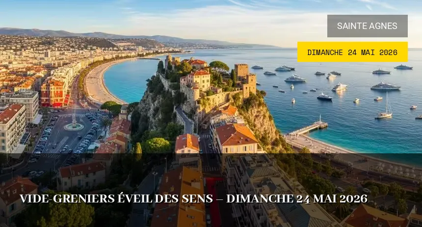 Affiche de l'événement : Vide-greniers Éveil des sens – Dimanche 24 Mai 2026