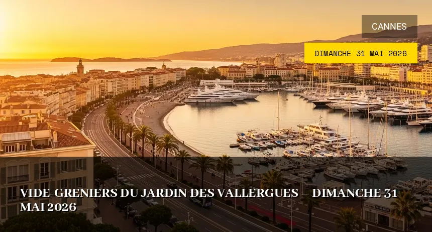 Affiche de l'événement : Vide-greniers du Jardin des Vallergues – Dimanche 31 Mai 2026