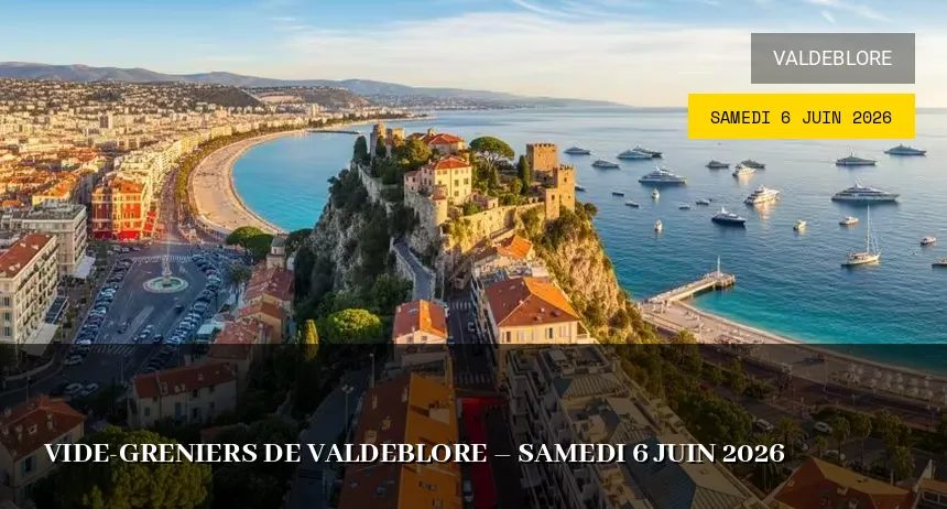 Affiche de l'événement : Vide-greniers de Valdeblore – Samedi 6 Juin 2026