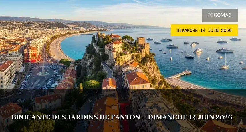 Affiche de l'événement : Brocante des Jardins de Fanton – Dimanche 14 Juin 2026