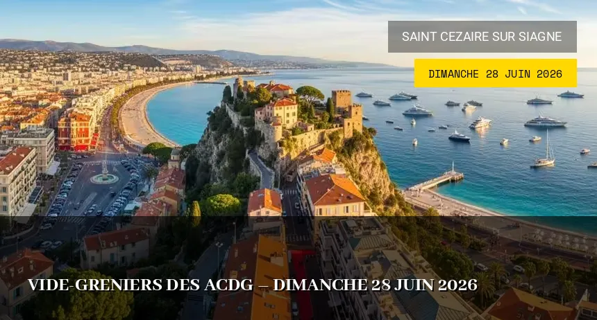 Affiche de l'événement : Vide-greniers des ACDG – Dimanche 28 Juin 2026