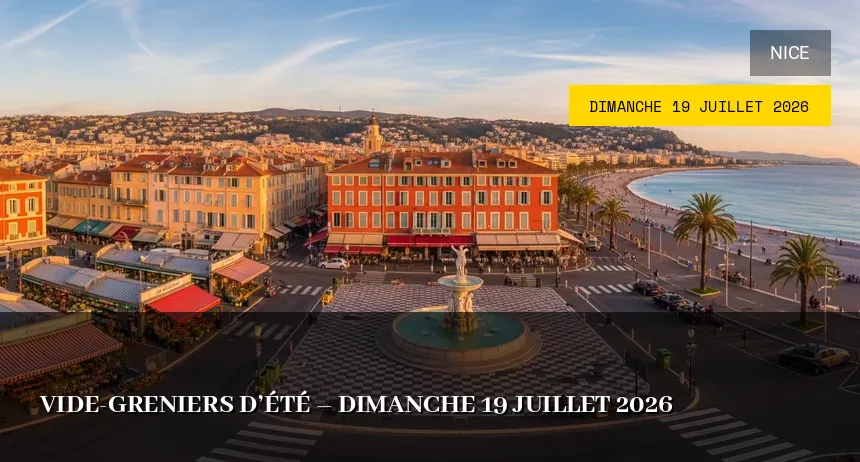 Affiche de l'événement : Vide-greniers d&rsquo;été – Dimanche 19 Juillet 2026