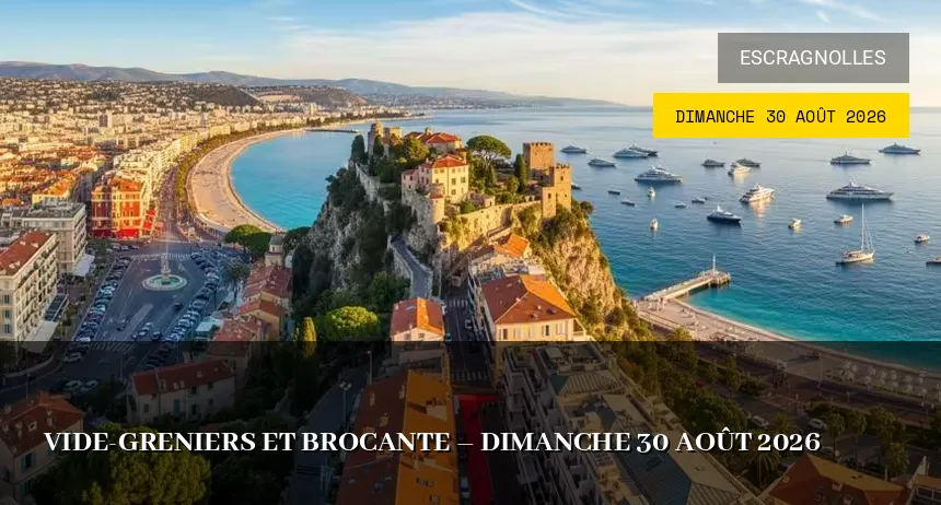 Affiche de l'événement : Vide-greniers et Brocante – Dimanche 30 Août 2026