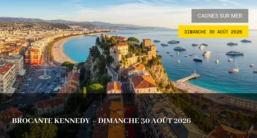Affiche de l'événement : Brocante Kennedy – Dimanche 30 Août 2026