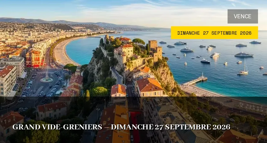 Affiche de l'événement : Grand vide-greniers – Dimanche 27 Septembre 2026