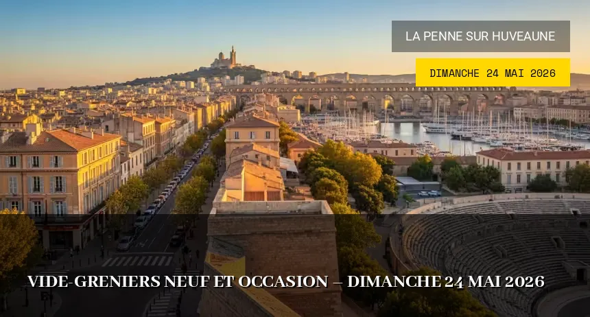 Affiche de l'événement : Vide-greniers Neuf et Occasion – Dimanche 24 Mai 2026