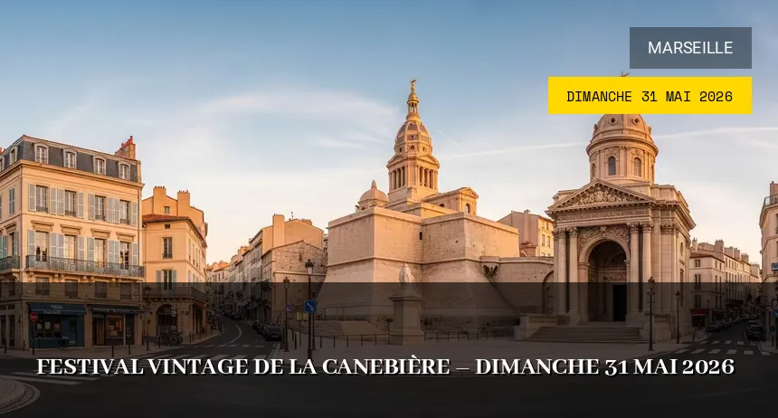 Affiche de l'événement : Festival vintage de la Canebière – Dimanche 31 Mai 2026