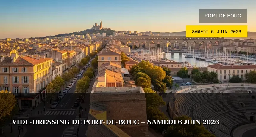 Affiche de l'événement : Vide-dressing de Port-de-Bouc – Samedi 6 Juin 2026