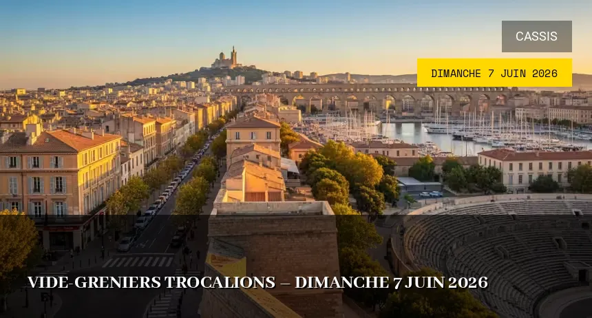 Affiche de l'événement : Vide-greniers Trocalions – Dimanche 7 Juin 2026