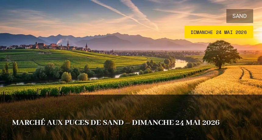 Affiche de l'événement : Marché aux puces de Sand – Dimanche 24 Mai 2026