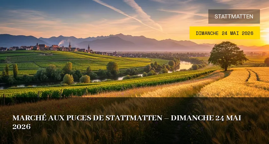 Affiche de l'événement : Marché aux puces de Stattmatten – Dimanche 24 Mai 2026