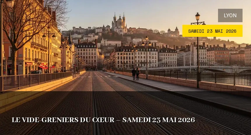 Affiche de l'événement : Le Vide-greniers du Cœur – Samedi 23 Mai 2026