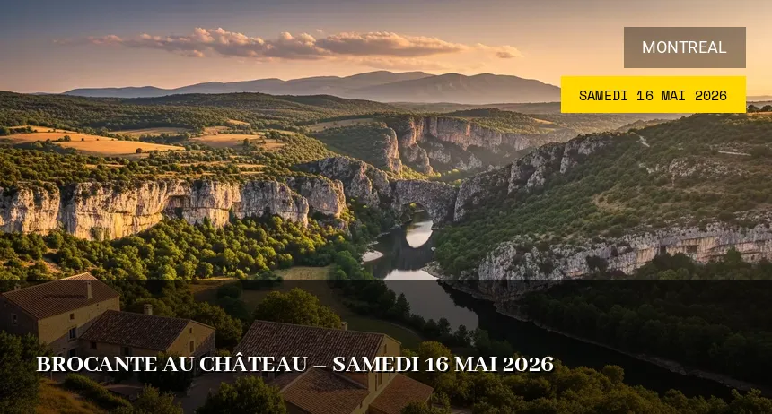 Affiche de l'événement : Brocante au Château – Samedi 16 Mai 2026