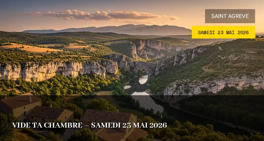Affiche de l'événement : Vide ta chambre – Samedi 23 Mai 2026