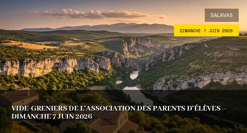 Affiche de l'événement : Vide-greniers de l&rsquo;Association des Parents d&rsquo;Élèves – Dimanche 7 Juin 2026