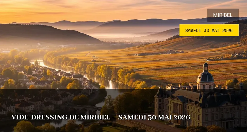 Affiche de l'événement : Vide-dressing de Miribel – Samedi 30 Mai 2026