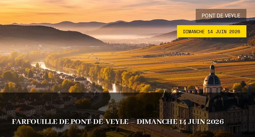 Affiche de l'événement : Farfouille de Pont-de-Veyle – Dimanche 14 Juin 2026